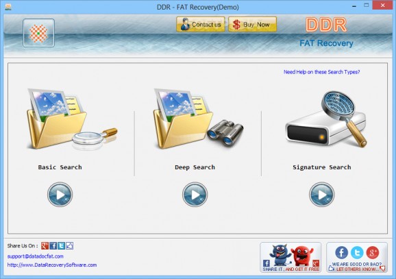 DDR Data Recovery Software FAT Edition screenshot