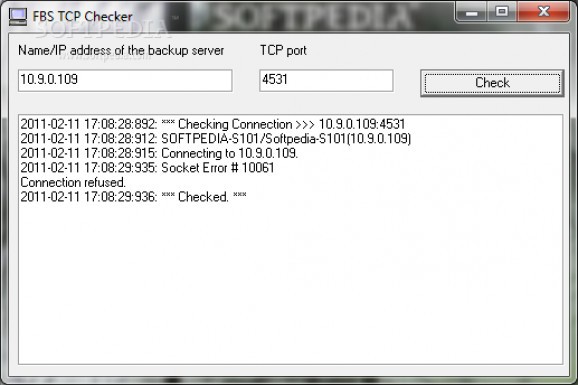 FBS TCP Checker screenshot