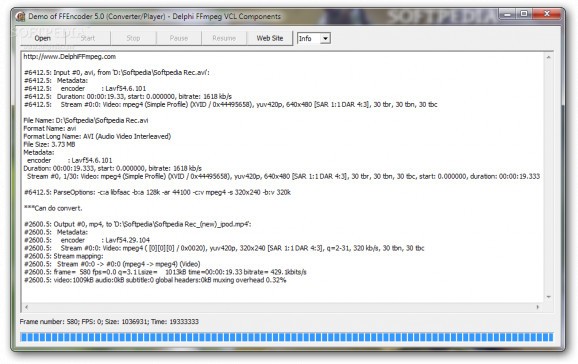 FFVCL - Delphi FFmpeg VCL Components screenshot