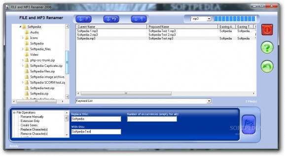 FILE and MP3 Renamer screenshot