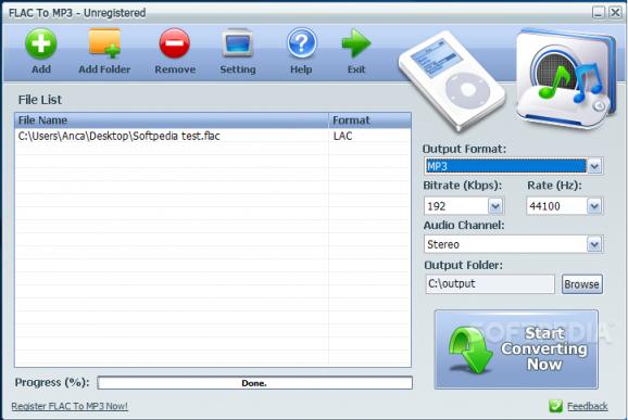 FLAC To MP3 screenshot