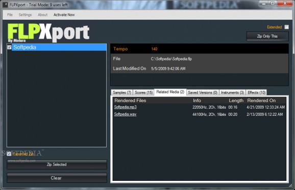 FLPXport screenshot