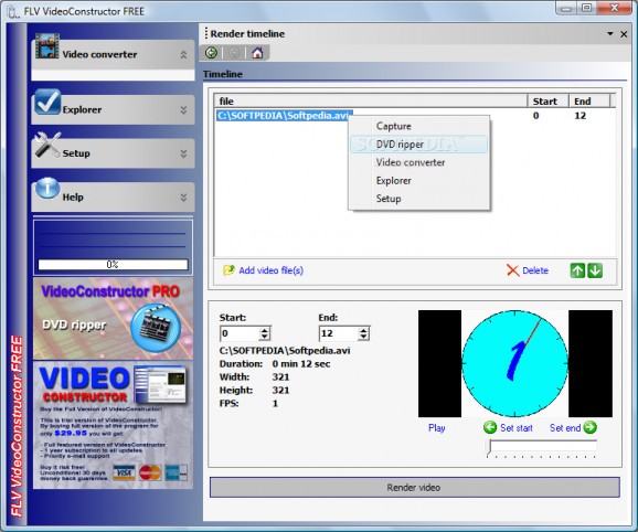 FLV VideoConstructor FREE screenshot