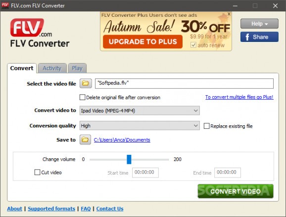 FLV.com FLV Converter screenshot
