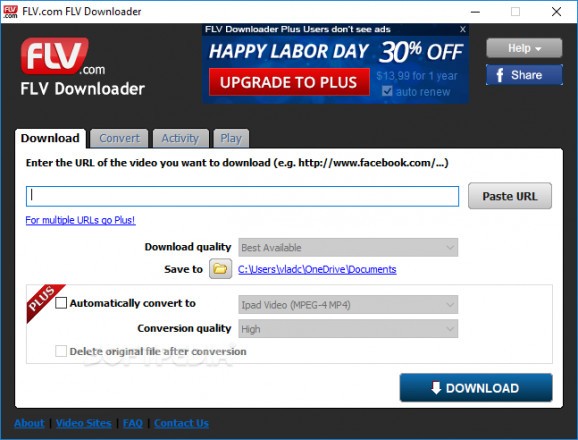 FLV.com FLV Downloader screenshot
