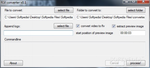 FLV converter screenshot