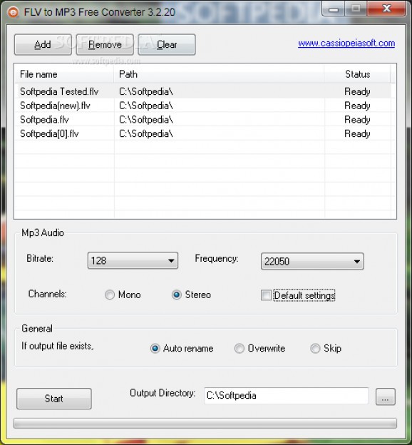 FLV to MP3 Free Converter screenshot