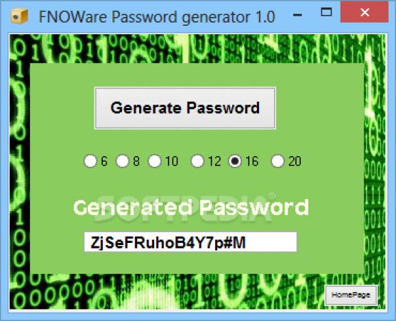 FNOWare Password Generator screenshot