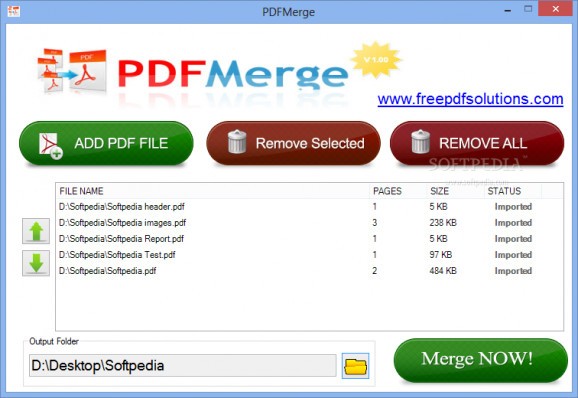 PDFMerge screenshot