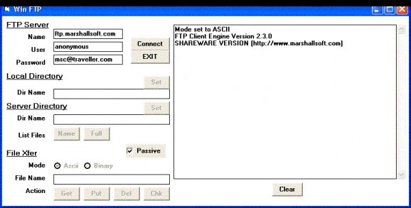 FTP Client Engine for FoxPro screenshot