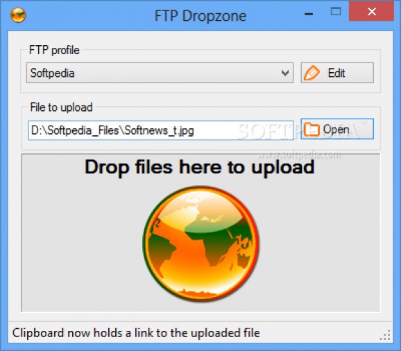 FTP Dropzone screenshot