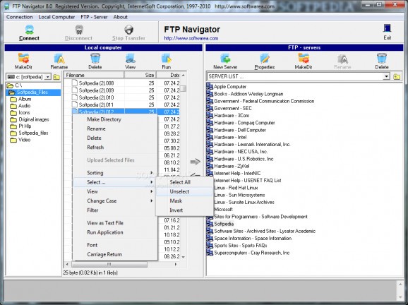 FTP Navigator screenshot