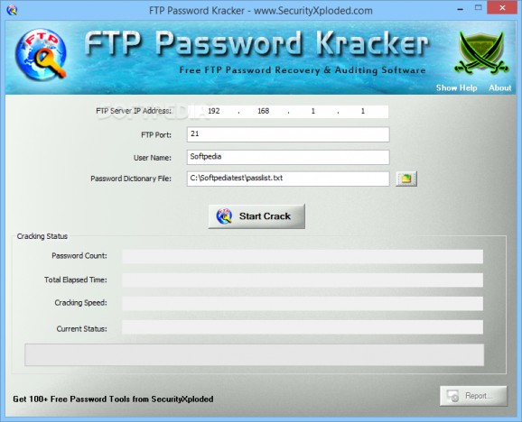 FTP Password Kracker screenshot