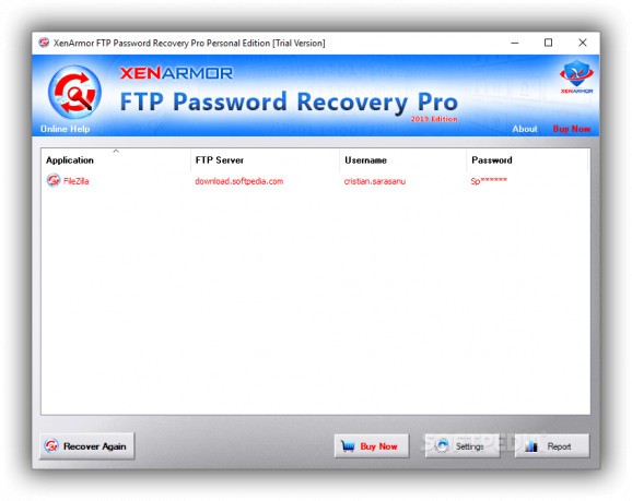 FTP Password Recovery Pro screenshot