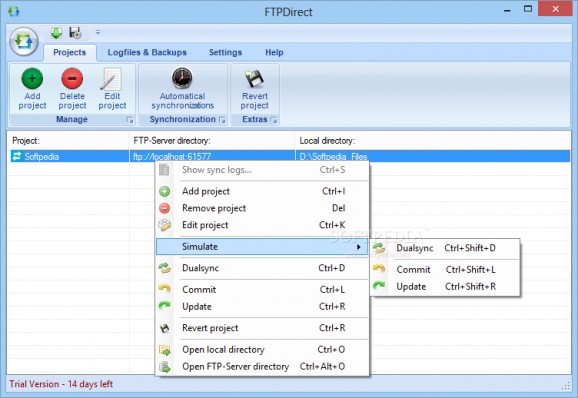 FTPDirect screenshot