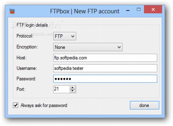 FTPbox screenshot