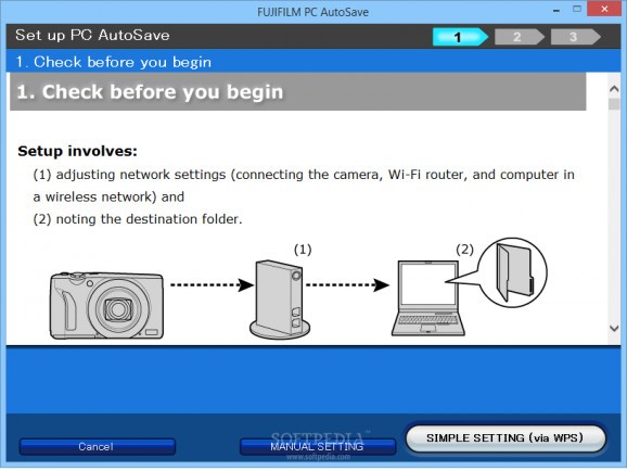 FUJIFILM PC AutoSave screenshot