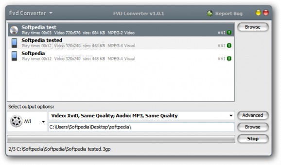 FVD Converter screenshot