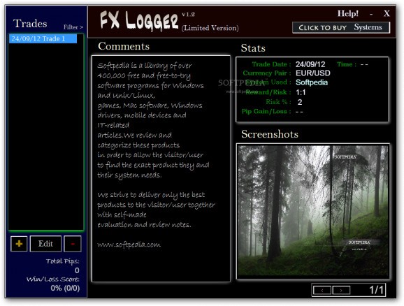 FX Logger screenshot
