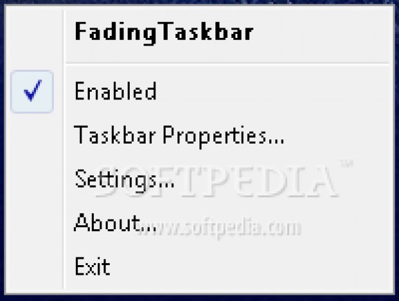 FadingTaskbar screenshot