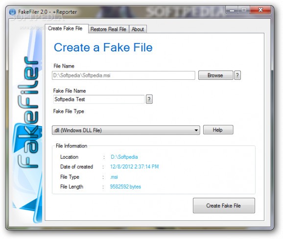 FakeFiler screenshot