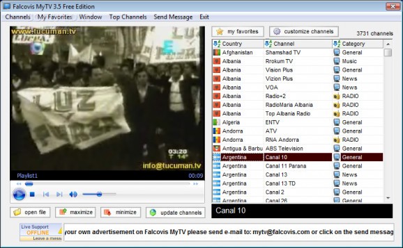 Falcovis MyTV screenshot
