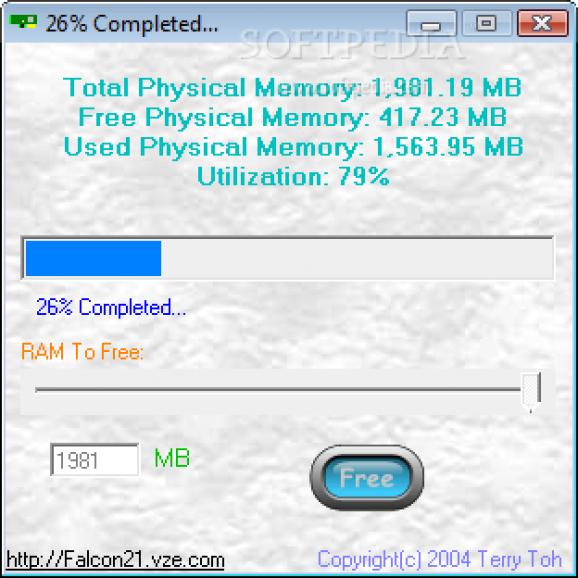 Faltron Free Memory screenshot