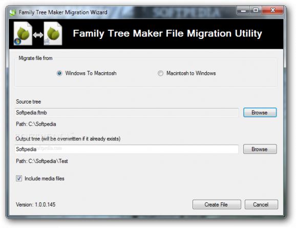 Family Tree Maker Migration Wizard screenshot