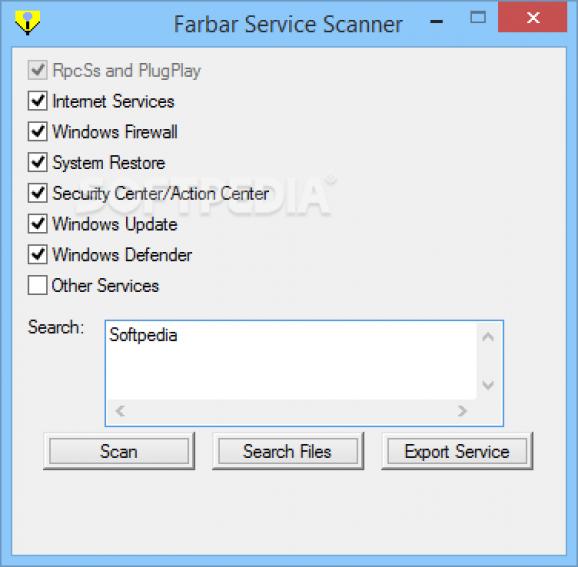 Farbar Service Scanner screenshot