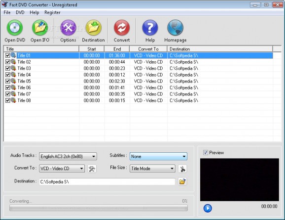 Fast DVD Converter screenshot