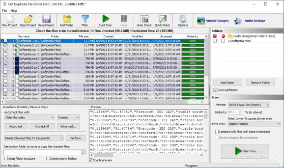 Fast Duplicate File Finder screenshot