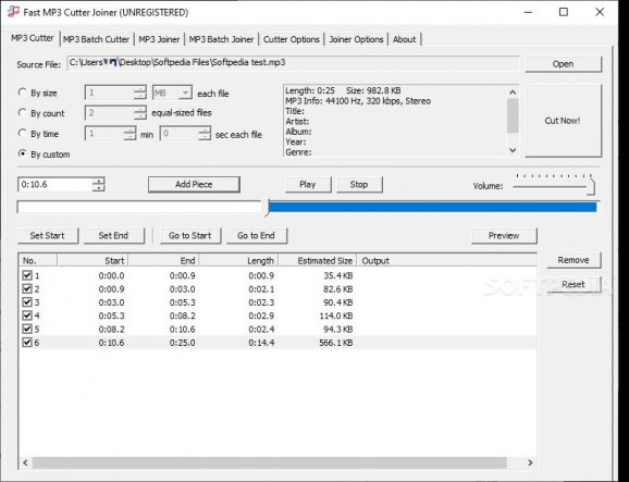 Fast MP3 Cutter Joiner screenshot
