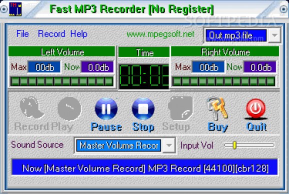 Fast MP3 Recorder screenshot