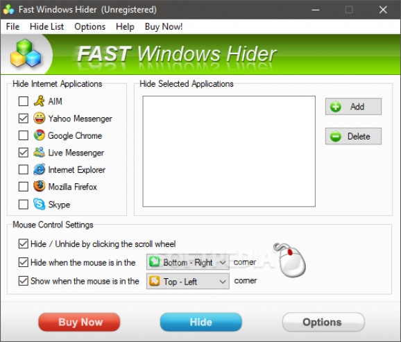 Fast Windows Hider screenshot