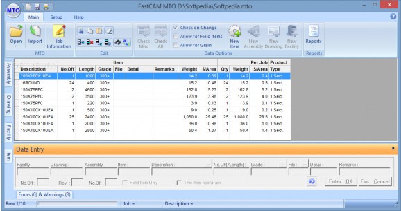 FastCAM MTO screenshot