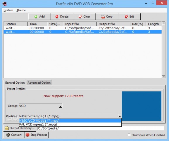 FastStudio DVD VOB Converter Pro screenshot