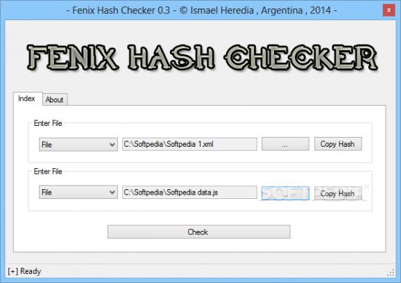 Fenix Hash Checker screenshot