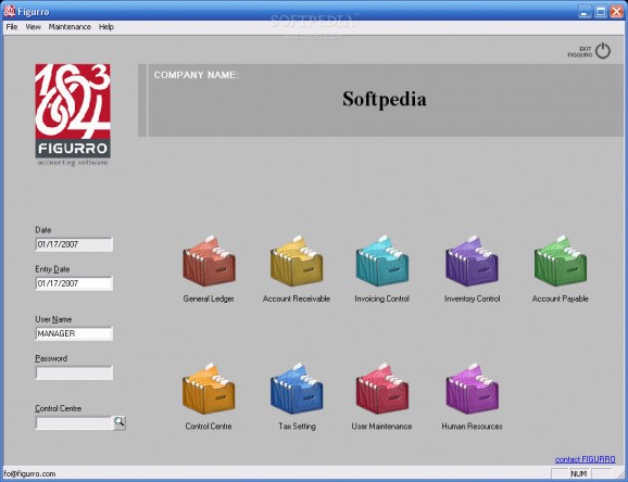 Figurro Accounting Software screenshot