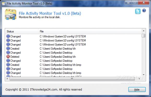 File Activity Monitor Tool screenshot