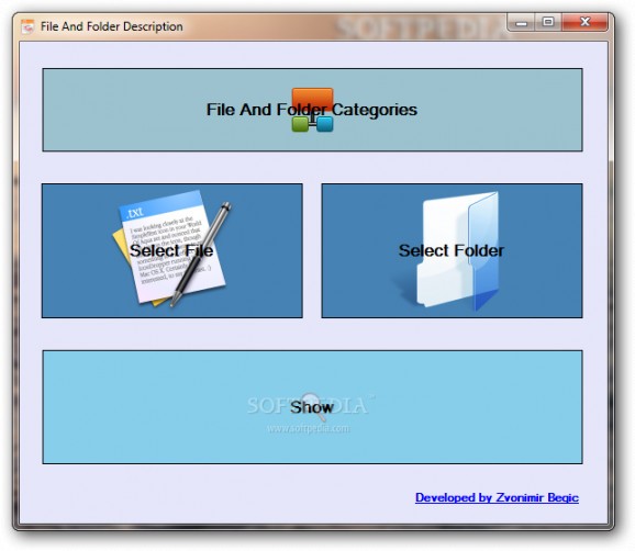 File And Folder Description screenshot