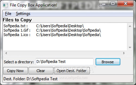 File Copy Utility screenshot