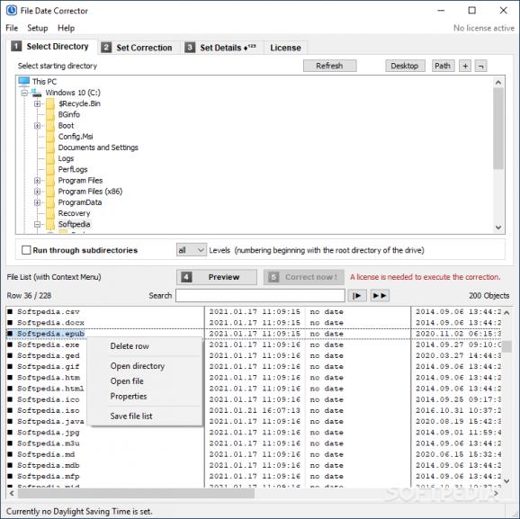 File Date Corrector screenshot