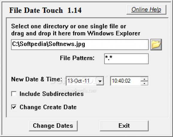 File Date Touch screenshot