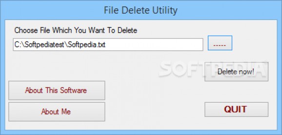File Delete Utility screenshot