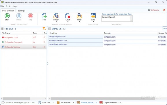 File Email Extractor screenshot