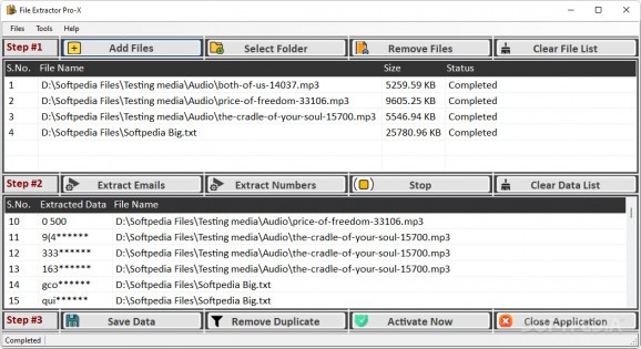 File Extractor Pro-X screenshot