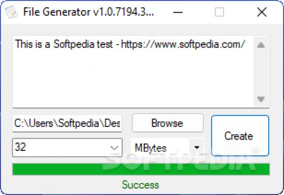 File Generator screenshot