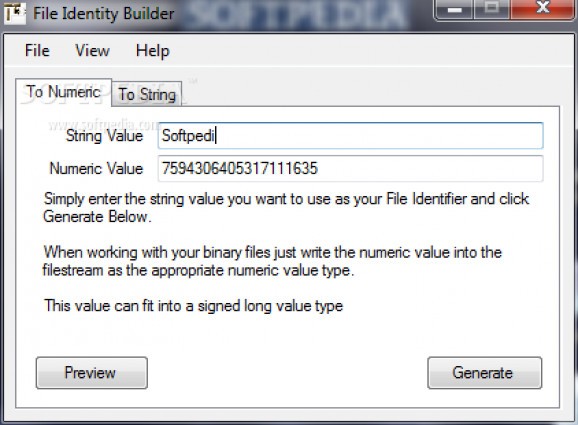 File Identity Builder screenshot