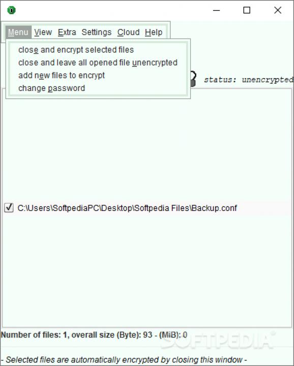 File Lock PEA screenshot