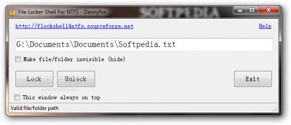 File Locker Shell For NTFS screenshot